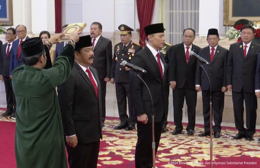 Jokowi Resmi Lantik AHY Menjadi Menteri ATR/BPN