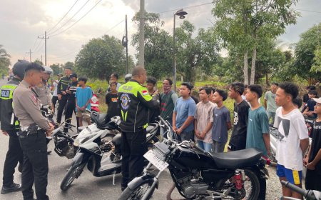 Polres Batola Gerebek Balap Liar di Anjir Muara, Warganet Kompak Beri Dukungan