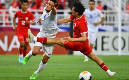 Rizky Ridho Diusir, Indonesia Ditekuk Uzbekistan di Semifinal Piala Asia U-23