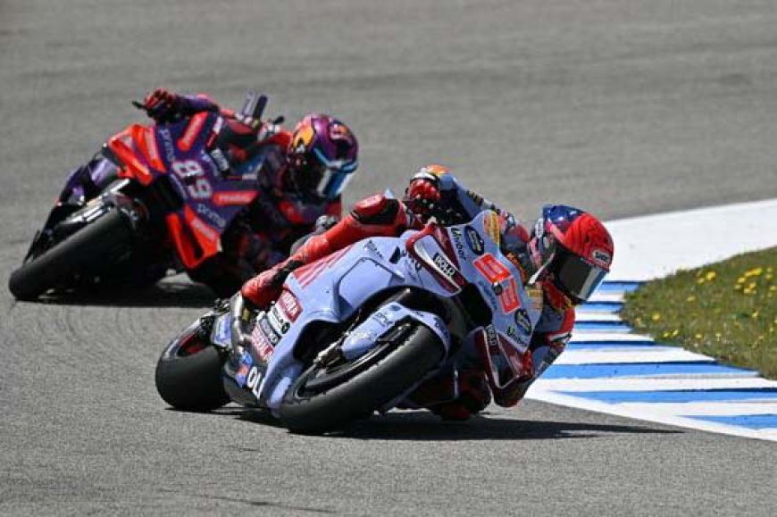 Atasi Marc Marquez, Bagnaia Cetak Hattrick Kemenangan di MotoGP Spanyol