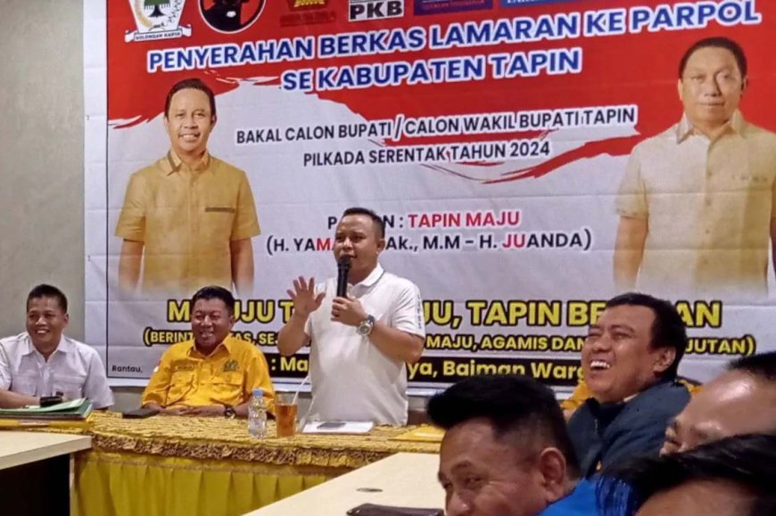 Didukung Mayoritas Parpol, Yamani-Juanda Disambut Karpet Merah di Pilkada Tapin 2024