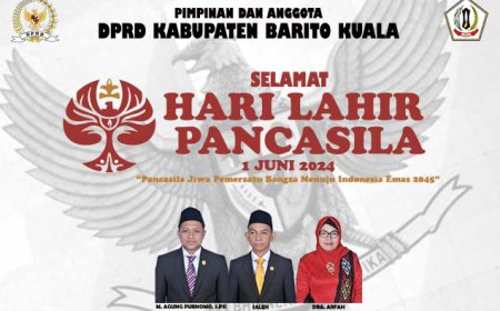 DPRD Batola Mengucapkan Selamat Hari Lahir Pancasila 2024