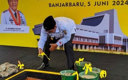 Dianggarkan Ratusan Miliar, Pembangunan Gedung DPRD dan Rumdin Gubernur Kalsel Dimulai