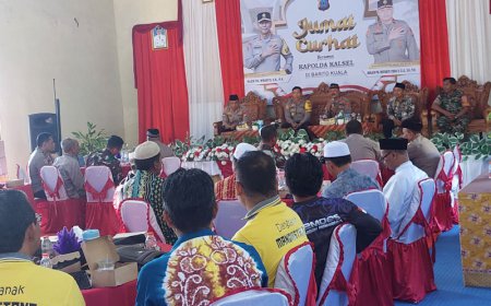 Sambangi Mandastana Batola, Jumat Curhat Bareng Kapolda Kalsel Jaring Banyak Masukan