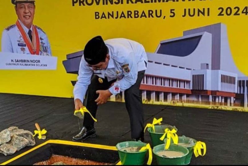 Dianggarkan Ratusan Miliar, Pembangunan Gedung DPRD dan Rumdin Gubernur Kalsel Dimulai