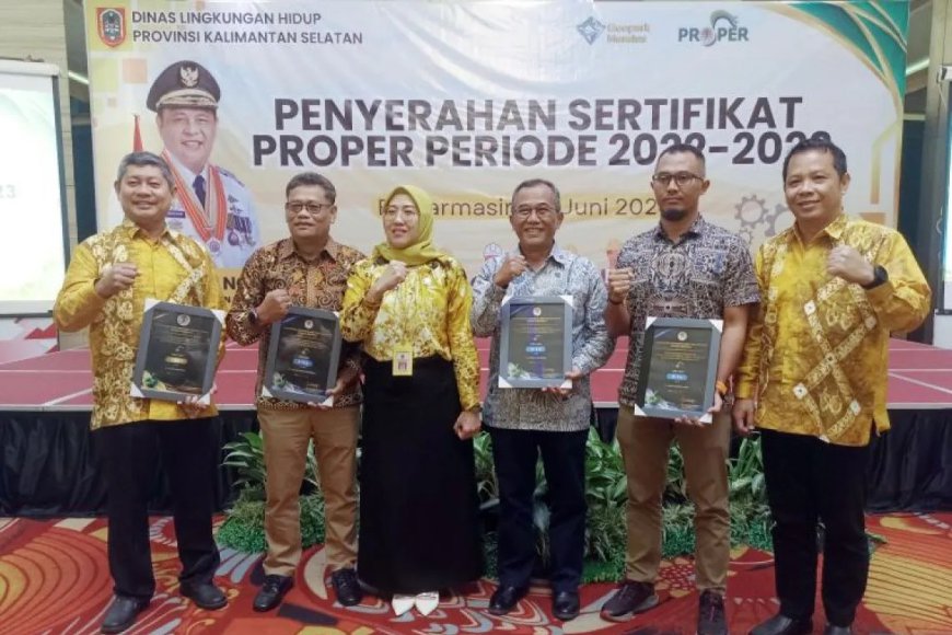 81 Perusahaan di Kalsel Terima Proper dari KLHK, Adaro Raih Predikat Emas