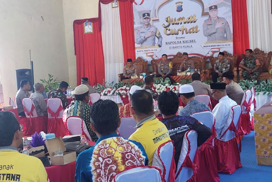 Sambangi Mandastana Batola, Jumat Curhat Bareng Kapolda Kalsel Jaring Banyak Masukan