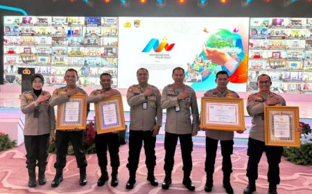 Beri Pelayanan Prima, Polres Batola Terima Penghargaan dari Kementerian PANRB