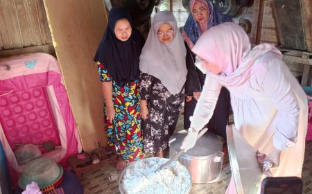 Sambut 10 Muharam, Lisa Halaby Mengawah Bersama Warga Cempaka Banjarbaru