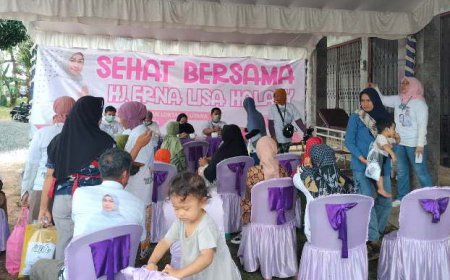 Lisa Halaby Gelar Pemeriksaan Kesehatan Gratis di Loktabat Utara Banjarbaru
