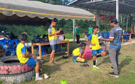 Pantau Kondisi Pesepakbola Binaan, PT BRE Gelar Tes Kebugaran