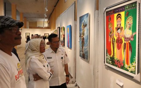 Usung Tema Balantak, Pameran Lukisan di Taman Budaya Kalsel Dihiasi Puluhan Karya