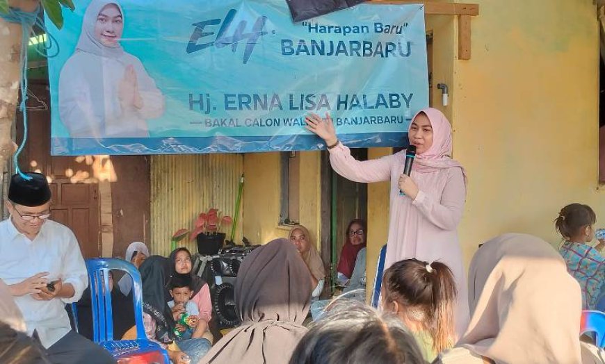 Sambangi Loktabat Selatan, Lisa Halaby Terima Aduan Masyarakat