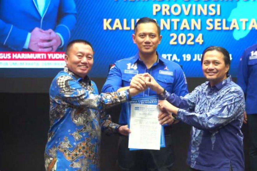 Sah! Muhidin-Hasnuryadi Dapat Dukungan Partai Demokrat di Pilkada Kalsel 2024