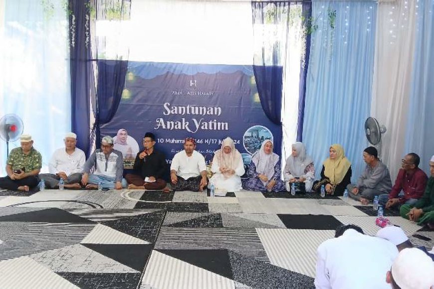 Lisa Halaby Merayakan 10 Muharam Bersama Anak Yatim di Banjarbaru