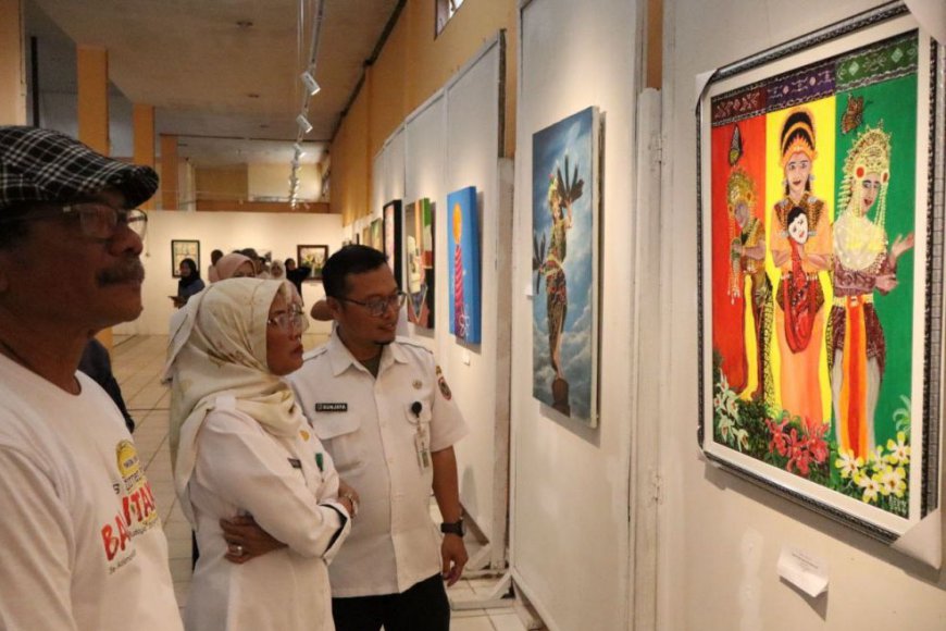 Usung Tema Balantak, Pameran Lukisan di Taman Budaya Kalsel Dihiasi Puluhan Karya