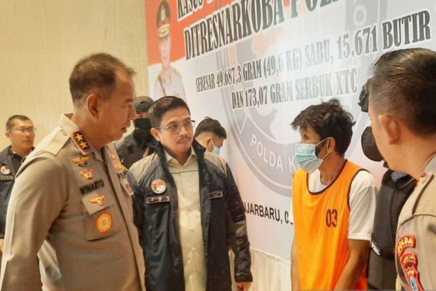 Polda Kalsel Bongkar Jaringan Malaysia Pemasok 50 Kilogram Sabu ke Banjarmasin