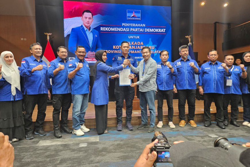 Partai Demokrat Resmi Usung Lisa Halaby-Wartono di Pilkada Banjarbaru 2024