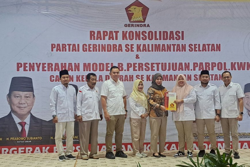 Gerindra Serahkan B1-KWK, Modal Lisa Halaby-Wartono Kian Solid