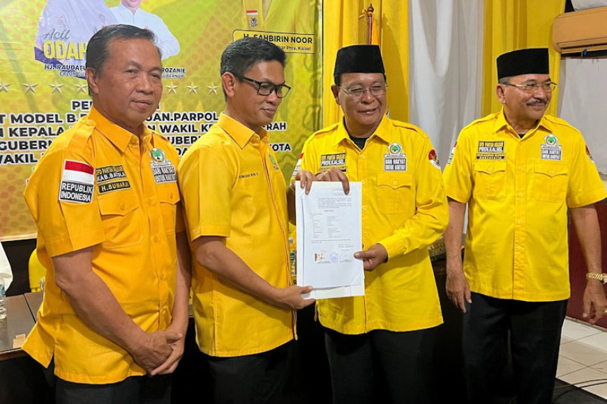 Sah! Rahmadian Noor-Sumarji Didukung Partai Golkar di Pilkada Batola 2024