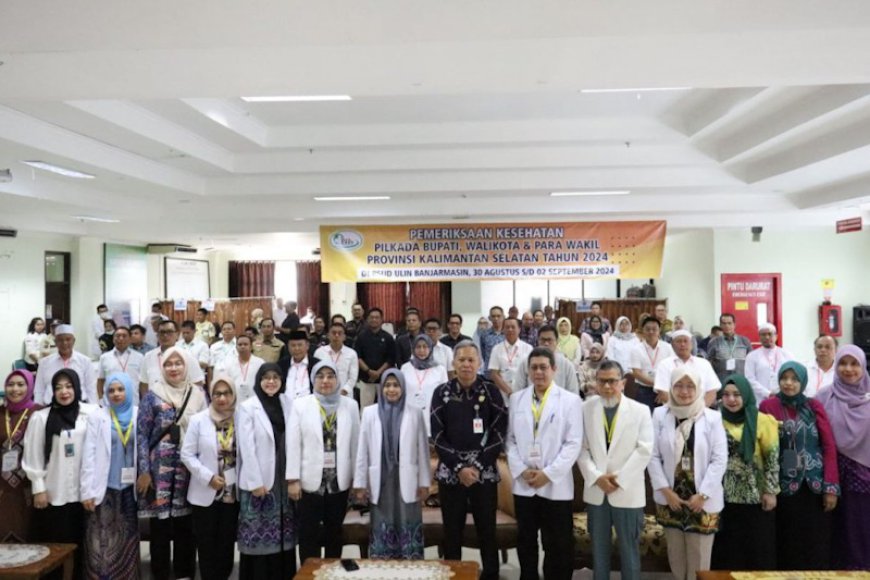 Termasuk Batola dan Banjarbaru, 7 Pasangan Bakal Calon Kepala Daerah Jalani MCU di RSUD Ulin