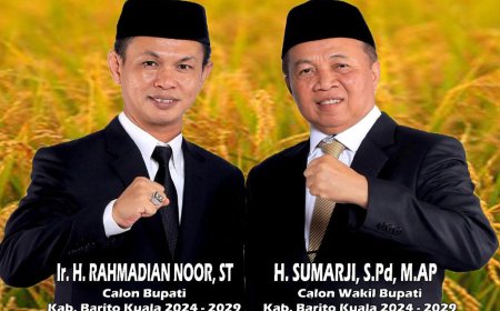 Visi Misi dan Program Rahmadian Noor-Sumarji, Bawa Batola Maju Berkelanjutan Berbasis Agrobisnis