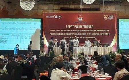 3.410.499 Warga Kalsel Menjadi Pemilih Tetap di Pilkada 2024