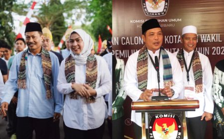 Jelang Tengah Malam, KPU Banjarbaru Akhirnya Menetapkan Dua Pasangan Calon