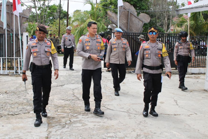 Pengamanan Pendaftaran Bakal Calon Pilkada, Polres Batola Mengerahkan Ratusan Personel