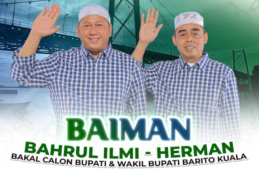 Mengenal Visi Satu Pegangan Bahrul-Herman di Pilkada Batola 2024