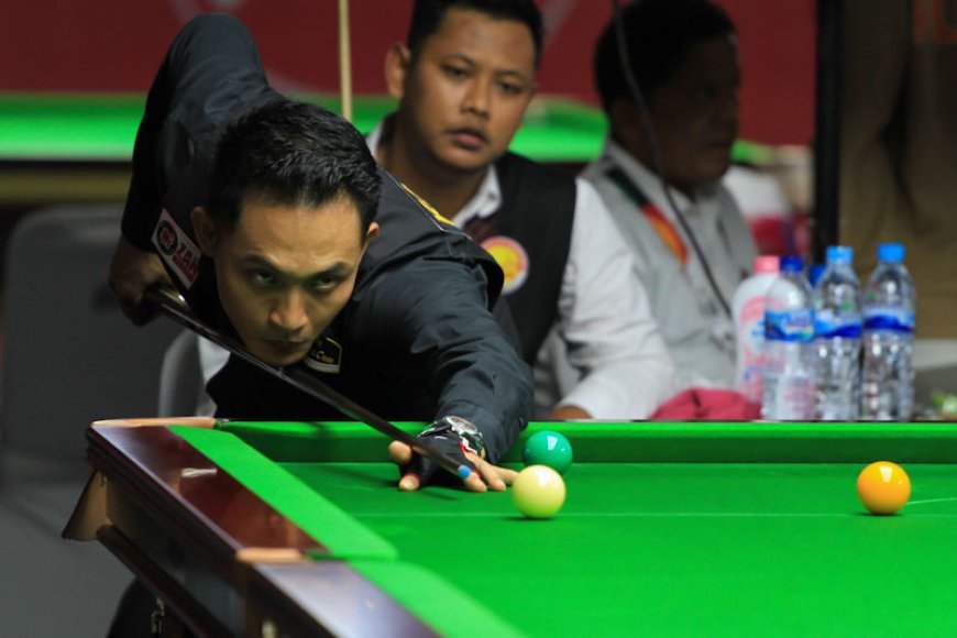 Gebby Bawa Biliar Kalsel Berjaya di Nomor Snooker PON 2024