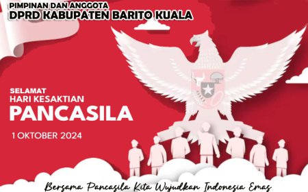 Pimpinan dan Anggota DPRD Batola Mengucapkan Selamat Hari Kesaktian Pancasila