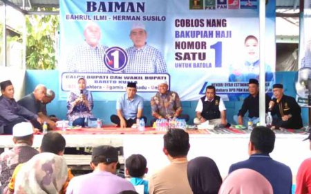 Emak-emak di Semangat Dalam Batola Dukungan Mobil Layanan Keliling Bahrul-Herman