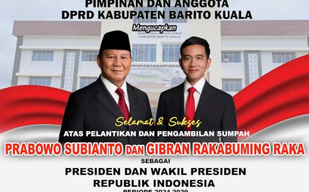 DPRD Batola Mengucapkan Selamat Atas Pelantikan Presiden dan Wakil Presiden RI