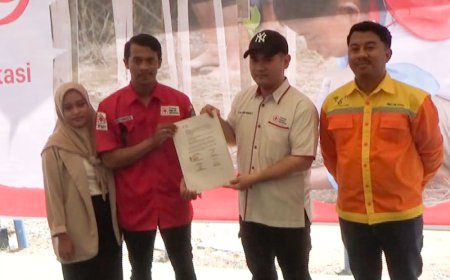 Penyiapan Tenaga Ahli Transfusi, PT BRE Sokong PMI Tapin Lewat Beasiswa