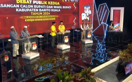 Debat Pamungkas Pilkada Batola 2024, Tiga Pasangan Calon Mempertajam Visi Misi