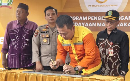 Atasi Krisis Air Bersih, PT BRE Menghadirkan Sumur Bor di Baramban Tapin