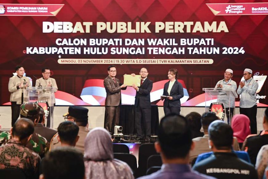 Debat Pertama Pilkada HST 2024 Usung Peningkatan Kesejahteraan Masyarakat