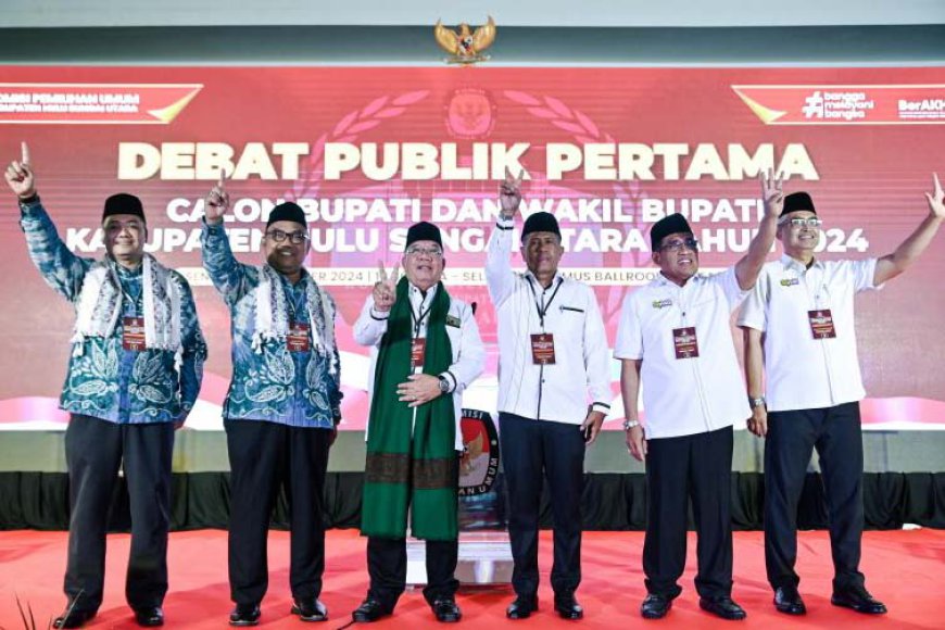 Program Agrominapolitan Mewarnai Debat Pertama Pilkada HSU 2024