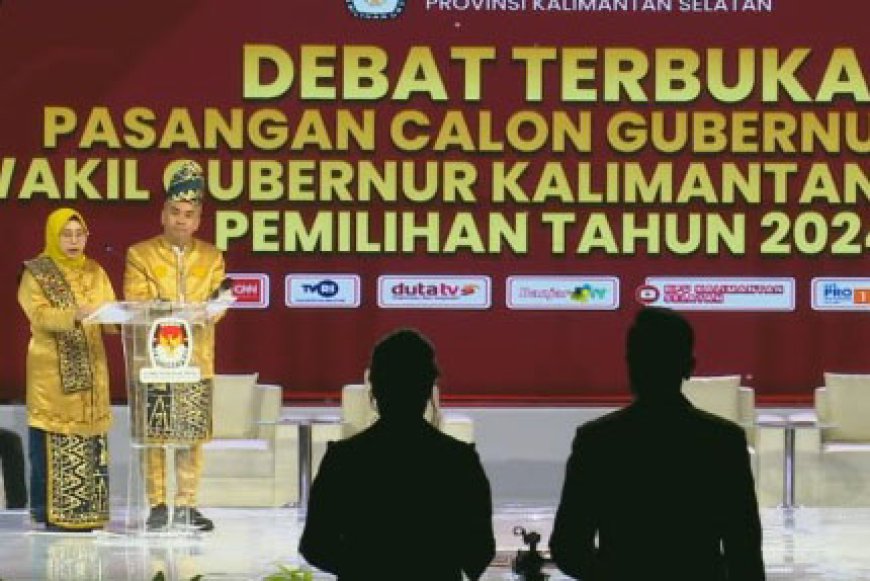 Isak Acil Odah Iringi Closing Statement Debat Terakhir Pilkada Kalsel 2024