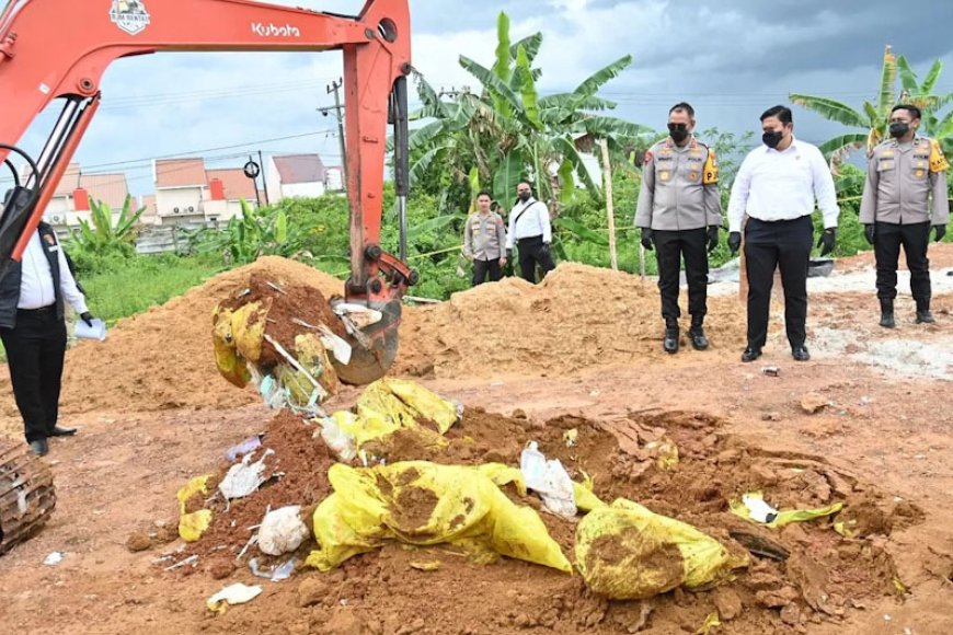 Polda Kalsel Gerebek Pembuangan Limbah Medis Ilegal di Banjar