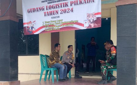 Demi Keamanan Paripurna, Kapolres Batola Tinjau Penghitungan Suara Pilkada 2024
