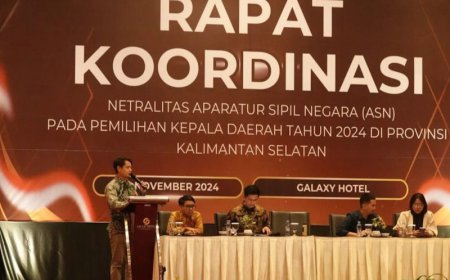 Jaga Netralitas ASN di Pilkada, Bawaslu dan Pemprov Kalsel Gelar Rapat Koordinasi