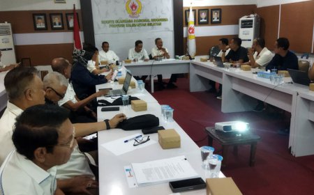 Bersama Tuan Rumah Tanah Laut, KONI Kalsel Mematangkan Persiapan Porprov 2025