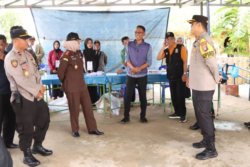 Langsung Dipantau Kapolres, Pemungutan Suara di Batola Berlangsung Aman