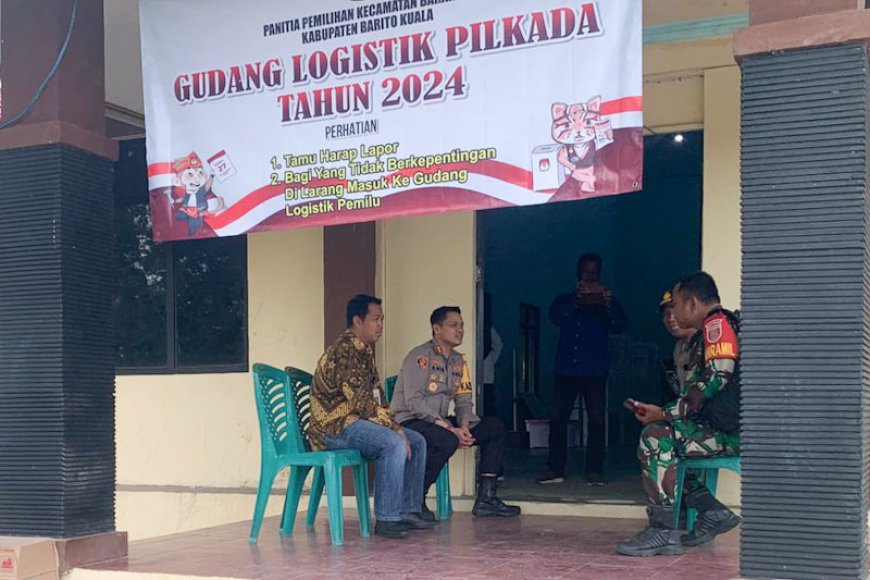 Demi Keamanan Paripurna, Kapolres Batola Tinjau Penghitungan Suara Pilkada 2024