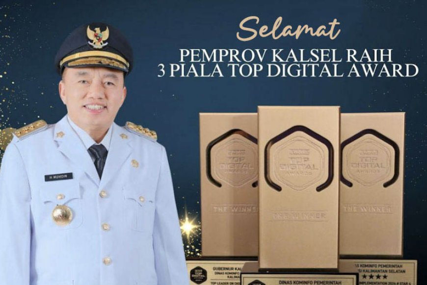 Plt Gubernur Kalsel Raih Top Leader on Digital Implementation TDA 2024