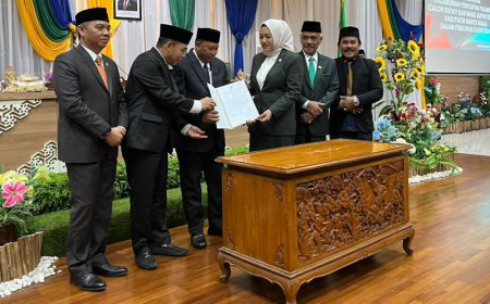 Diumumkan DPRD Batola Sebagai Pasangan Calon Kepala Daerah Terpilih, Bahrul-Herman Ungkap Target 100 Hari