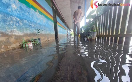 Banjir Tak Kunjung Surut, 34 Sekolah di Batola Menerapkan Belajar Dari Rumah