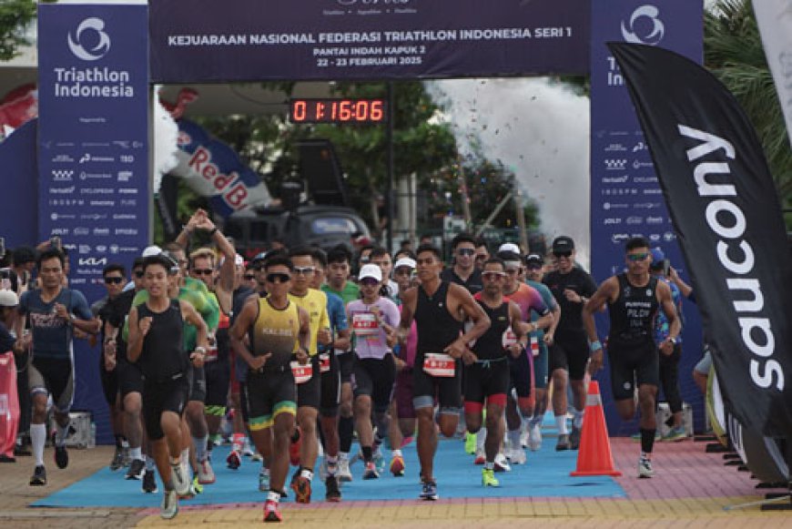 Kalsel Borong 12 Gelar di Kejurnas Triathlon Seri 1